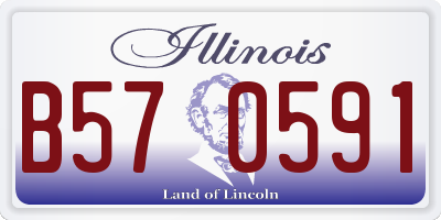 IL license plate B570591