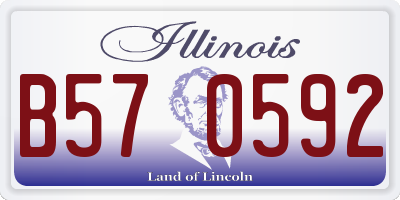 IL license plate B570592