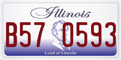 IL license plate B570593