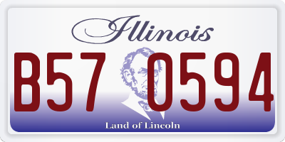 IL license plate B570594