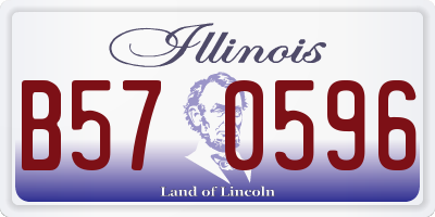 IL license plate B570596