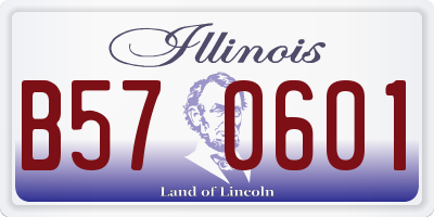 IL license plate B570601