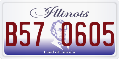 IL license plate B570605