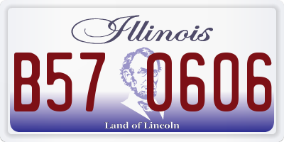 IL license plate B570606