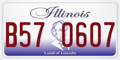 IL license plate B570607