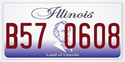 IL license plate B570608