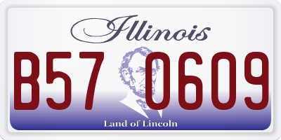 IL license plate B570609