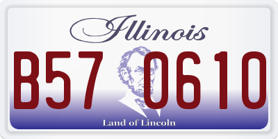 IL license plate B570610