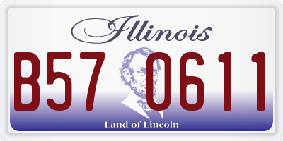 IL license plate B570611
