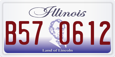 IL license plate B570612