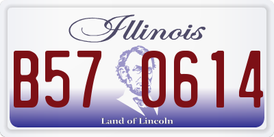IL license plate B570614