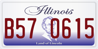 IL license plate B570615