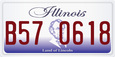 IL license plate B570618