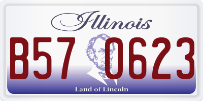 IL license plate B570623