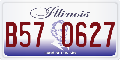 IL license plate B570627