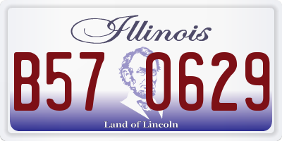 IL license plate B570629