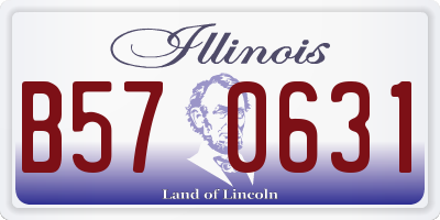 IL license plate B570631