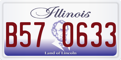 IL license plate B570633