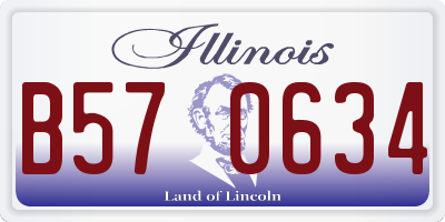 IL license plate B570634