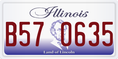 IL license plate B570635