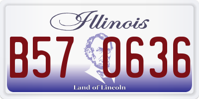 IL license plate B570636