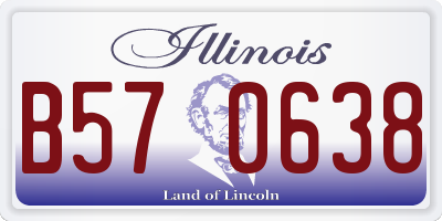 IL license plate B570638