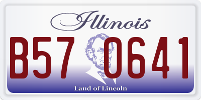 IL license plate B570641