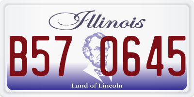 IL license plate B570645