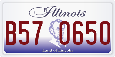 IL license plate B570650