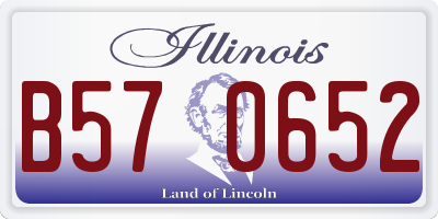 IL license plate B570652