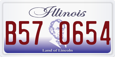 IL license plate B570654