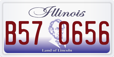 IL license plate B570656