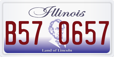 IL license plate B570657