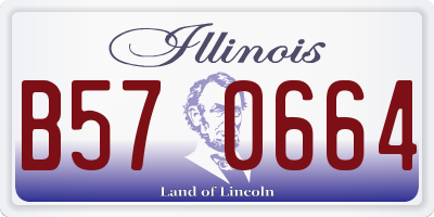 IL license plate B570664