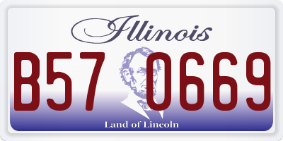 IL license plate B570669