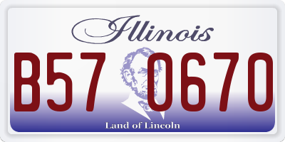 IL license plate B570670