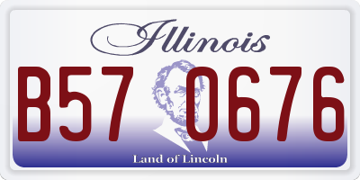 IL license plate B570676