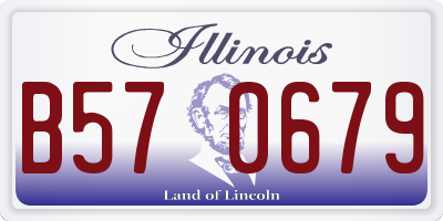 IL license plate B570679