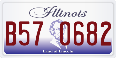 IL license plate B570682