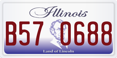 IL license plate B570688