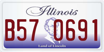 IL license plate B570691