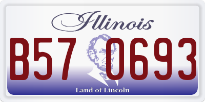 IL license plate B570693