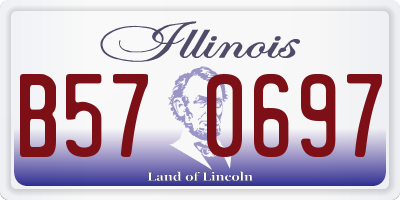 IL license plate B570697