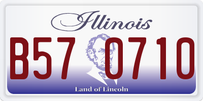 IL license plate B570710