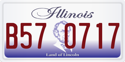 IL license plate B570717