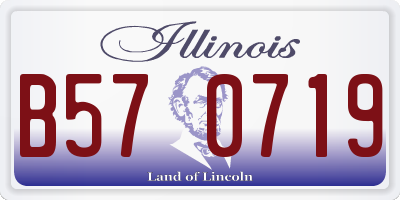 IL license plate B570719