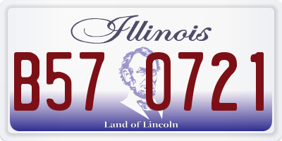 IL license plate B570721
