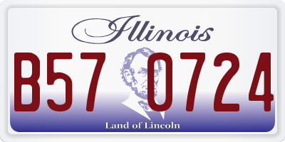IL license plate B570724