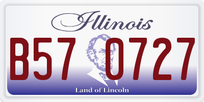 IL license plate B570727