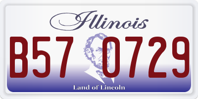 IL license plate B570729